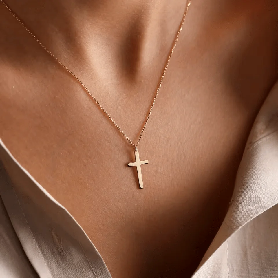 Elvina Cross Necklace - Image 2