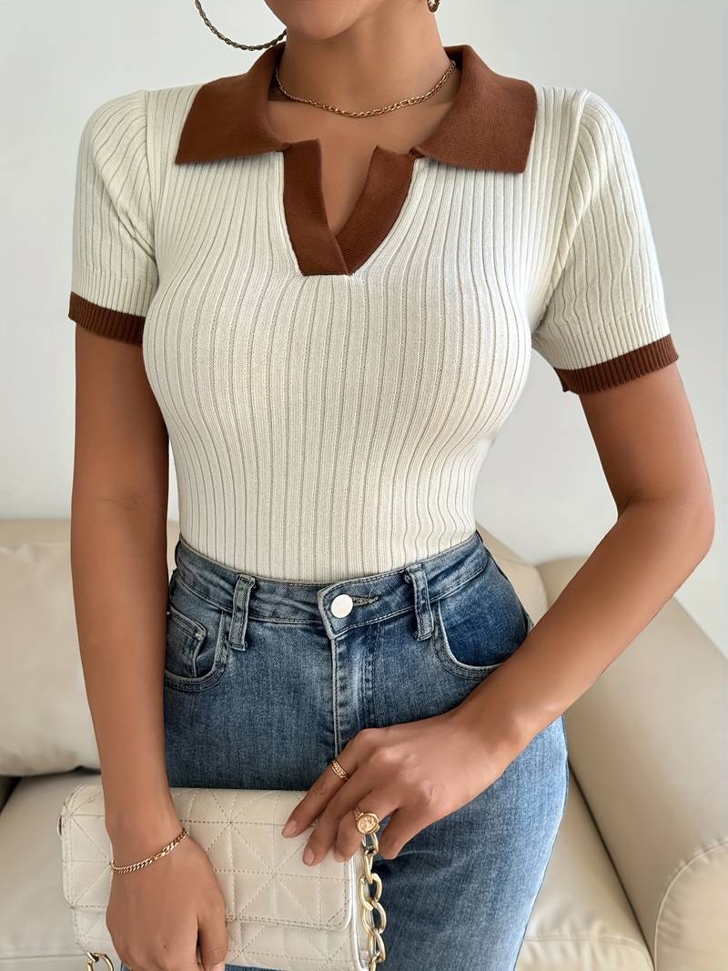 Francesca Notched Polo - Image 3