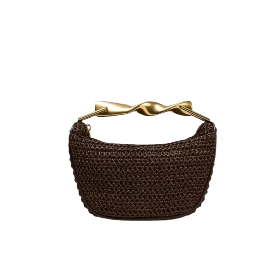 Gianvora Straw Clutch