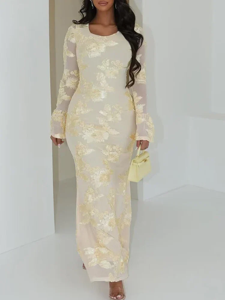 Lola Floral Maxi Gown - Image 5