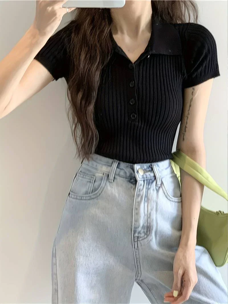 Rosalia Knit Polo - Image 2