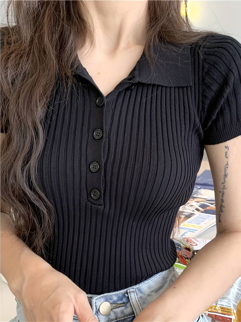 Rosalia Knit Polo - Image 7