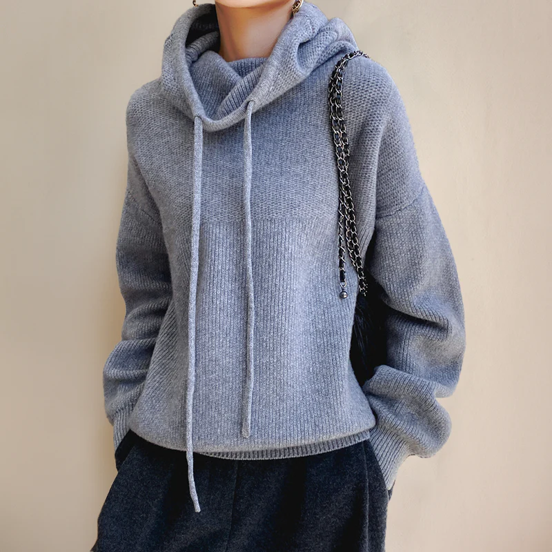 Scarlett Merino Turtleneck Hoodie - Image 3