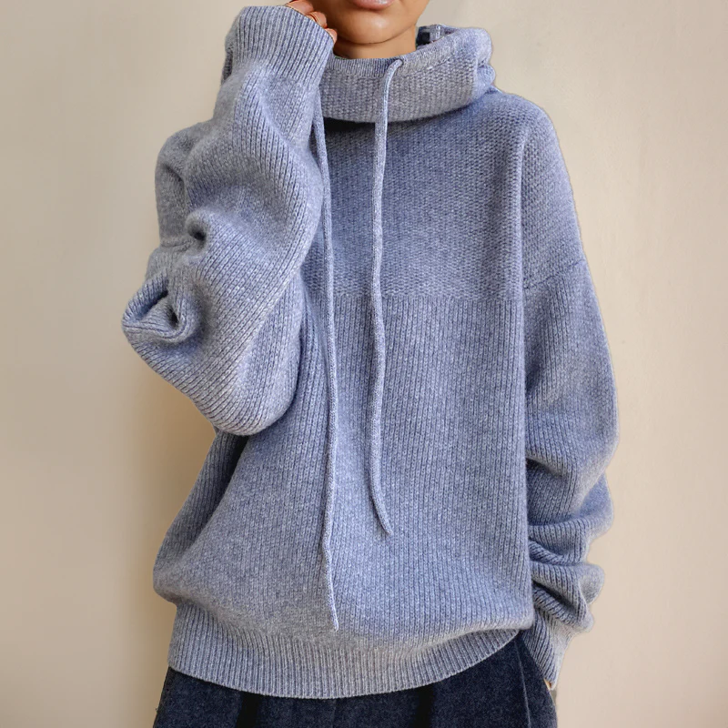 Scarlett Merino Turtleneck Hoodie - Image 5