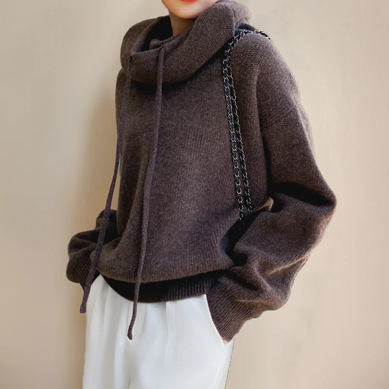 Scarlett Merino Turtleneck Hoodie - Image 6