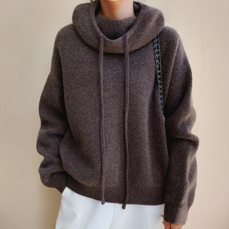 Scarlett Merino Turtleneck Hoodie - Image 7